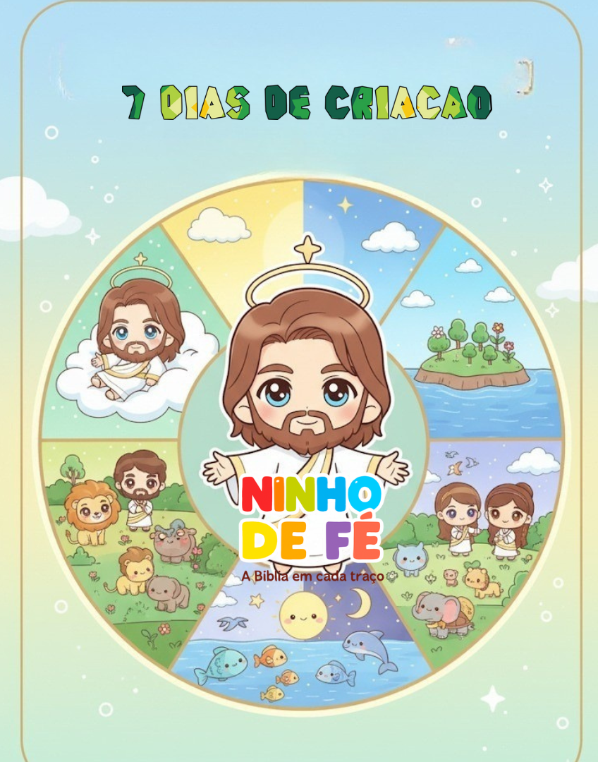 Livro de Colorir Os 7 Dias da Criação