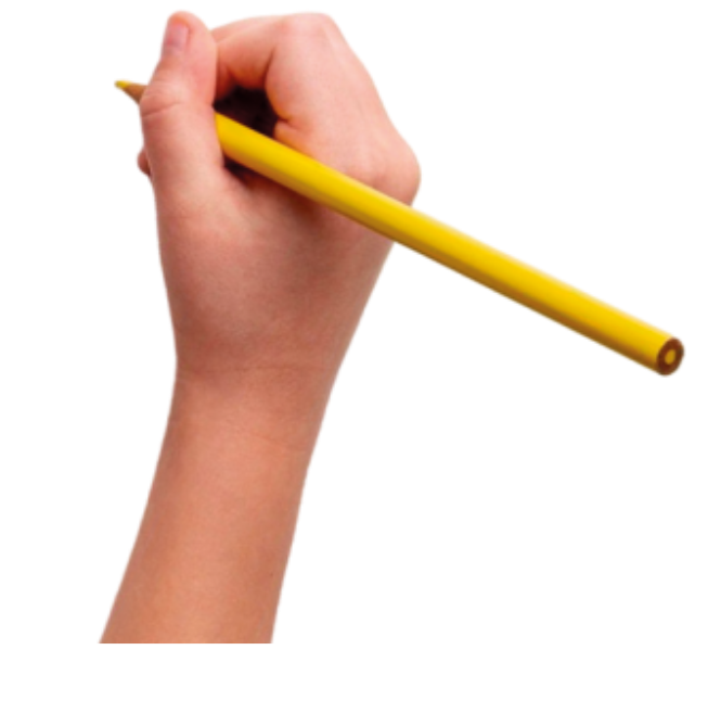 Mão colorindo um desenho